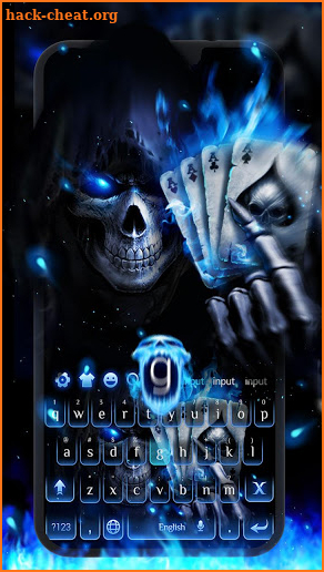 Horrible 3D Poker Skull screenshot