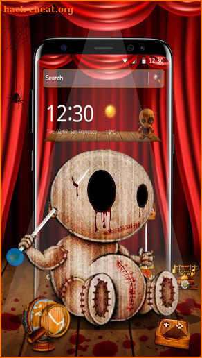 Horrible Bloody Wooden Puppet Theme screenshot