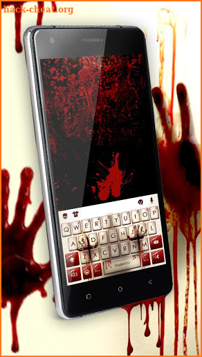 Horror Bloody Hands Keyboard Theme screenshot