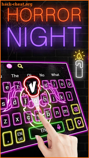 Horror Skull Night Keyboard Theme screenshot