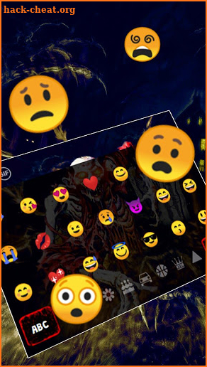 Horror Zombie Skull Keyboard Theme screenshot