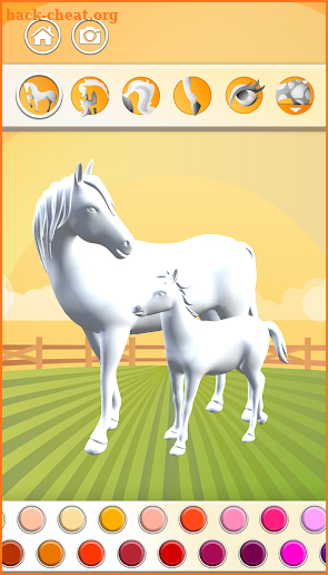 Horse Coloring Book 3D screenshot