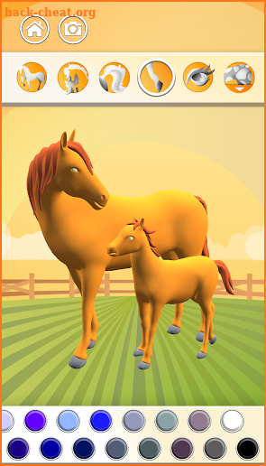 Horse Coloring Book 3D screenshot