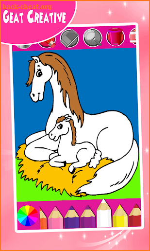 Horse Coloring Game screenshot