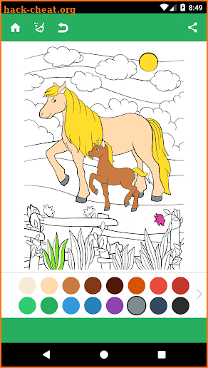 Horse Coloring Pages screenshot