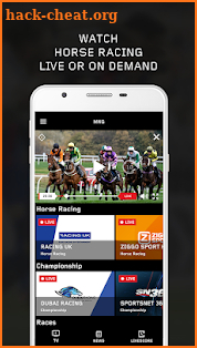 Horse Racing TV Live Television MNG screenshot