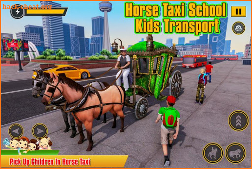 Horse Taxi School Kids Transport Duty screenshot