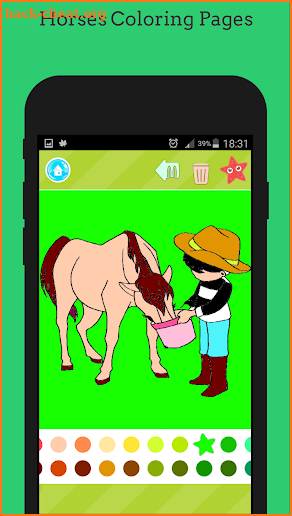 Horses Coloring Pages Book screenshot