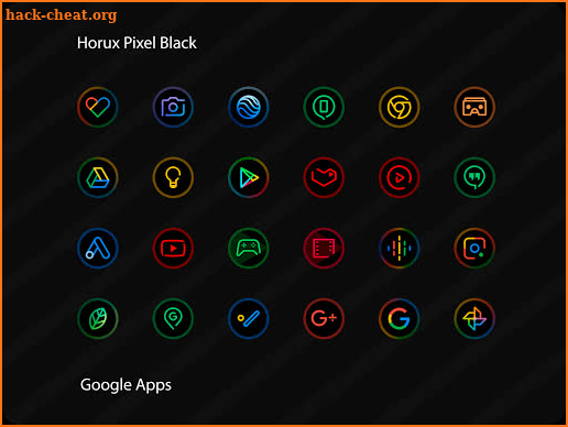 Horux Black - Pixel Icon Pack screenshot