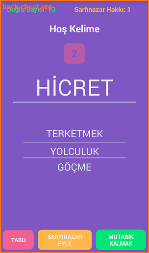 Hoş Kelime Oyunu | Tabu | screenshot