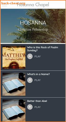 Hosanna Christian Fellowship screenshot