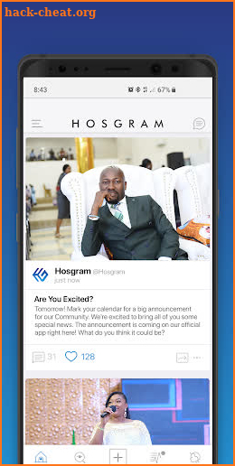 Hosgram screenshot