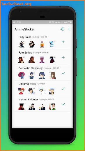 Hot Anime Stickers For Whatsapp screenshot