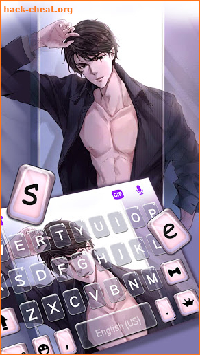 Hot Muscle Man Keyboard Background screenshot