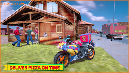 Hot Pizza Delivery Bike Boy screenshot