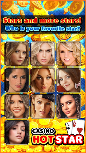 HOT Sexy Stars Casino Slots : 11 kinds of games screenshot