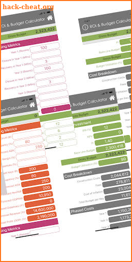 Hotel Renovation Calculator screenshot