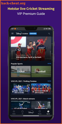 Hotstar app - Hotstar TV Shows - Hotstar VIP Tips screenshot