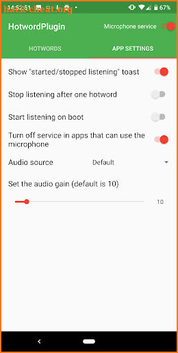 Hotword Plugin [Tasker Plugin] screenshot