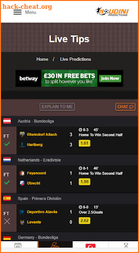 Houdini-Predictions ,  Soccer Daliy Tips &Live Tip screenshot