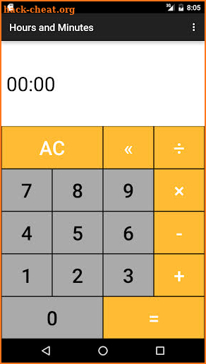 Hours & Minutes Calculator screenshot