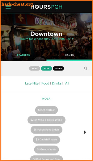 HoursPGH screenshot