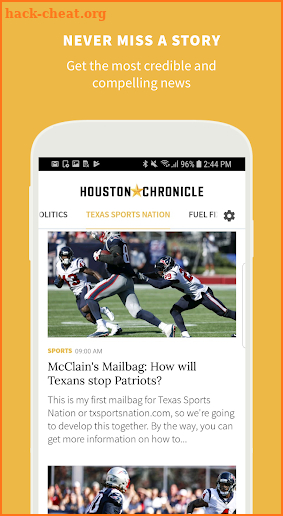 Houston Chronicle News screenshot