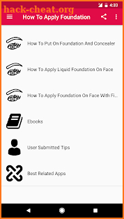 How To Apply Foundation screenshot