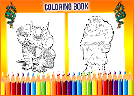 How to color dragon ball z screenshot