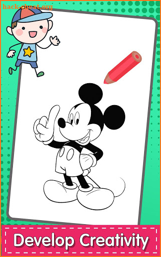 How To Coloring Mickey Book Mouse screenshot