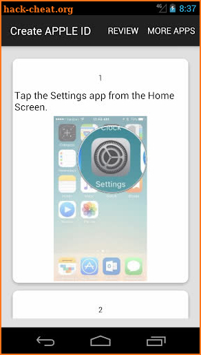 How To Create an APPLE ID screenshot