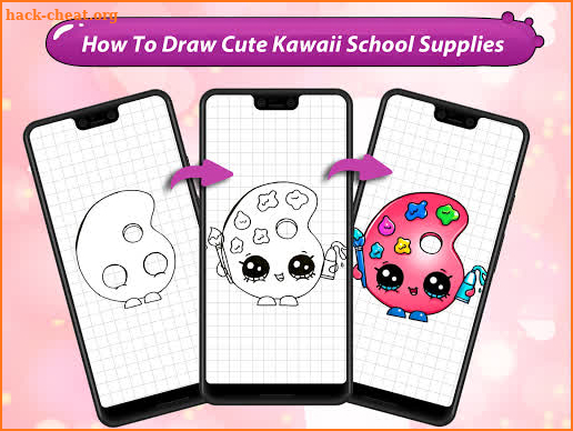 How to Draw Cute Kawaii School Supplies screenshot