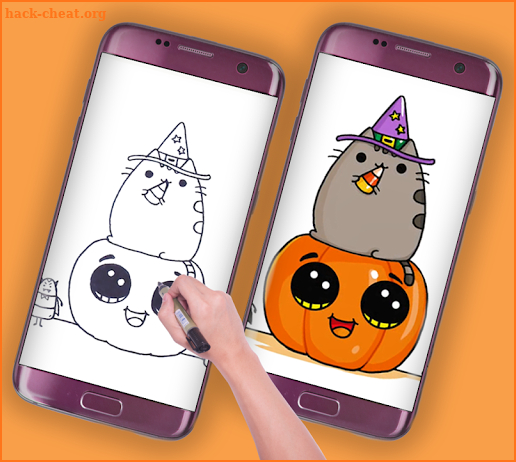 how to draw cute pusheen cat toy screenshot