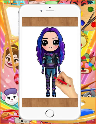 How To Draw Descendants Character screenshot