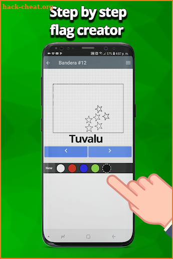 How to draw flags of Oceania screenshot