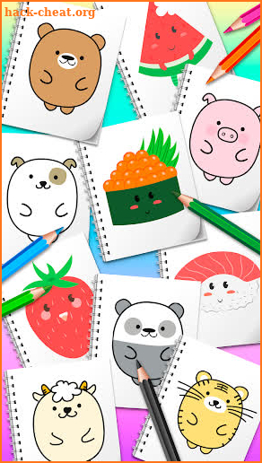 How To Draw Kawaii: kids games screenshot