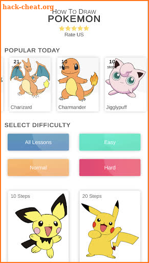 How to draw Poke characters screenshot