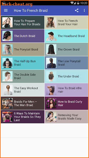 How To French Braid Your Own Hair screenshot