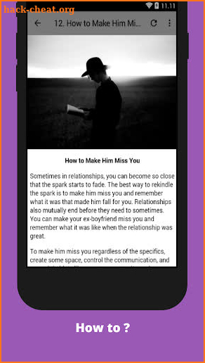 How to Make Him Miss You screenshot