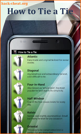 How to Tie a Tie screenshot