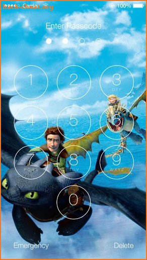 How to Train Your Dragon 2 Slide Unlock Screen screenshot