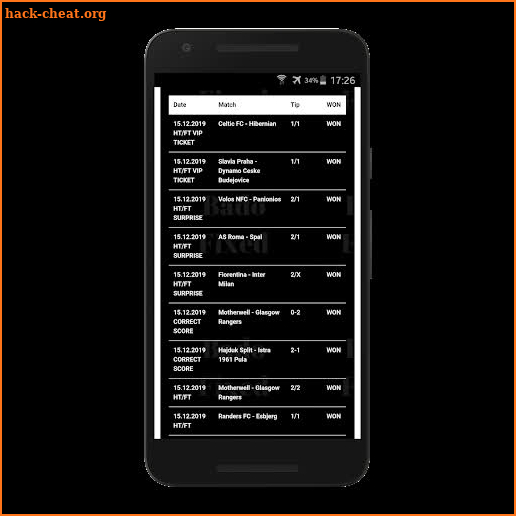 HT/FT Fixed Matches screenshot