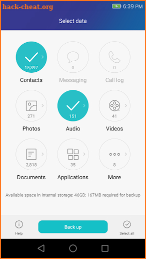 Huawei Backup screenshot