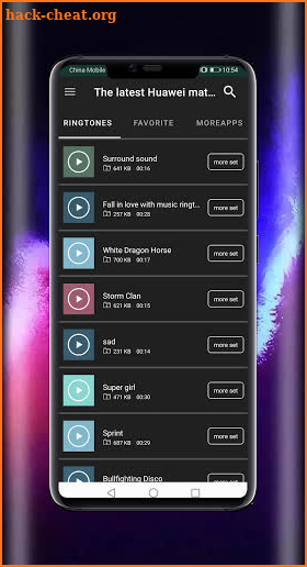 Huawei mate40 P40 ringtones screenshot