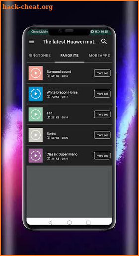 Huawei mate40 P40 ringtones screenshot