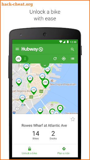 Hubway screenshot