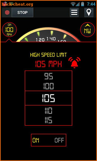 HUD Speedometer Digital : GPS Route Tracker screenshot