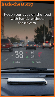 HUD Widgets — Driving widgets with HUD mode screenshot