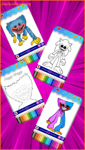 Huggy Coloring Wuggy Book screenshot