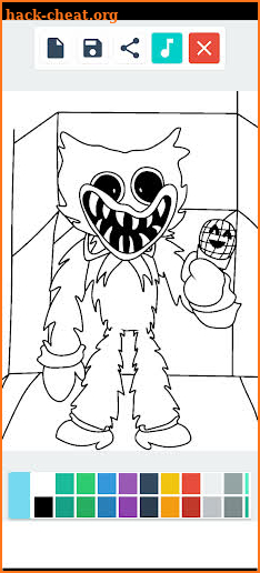 Huggy Wuggy Coloring Game screenshot